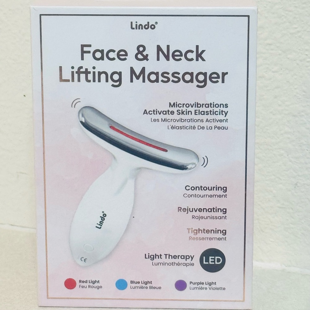Lindo 3-in-1 LED Face & Neck Lifting Massager